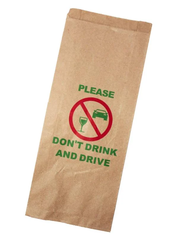 Single Bottle Kraft Paper Bags (Logo) – Choose from 1000 or 2000 per Box